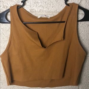 Mustard Crop Tank Top ✨